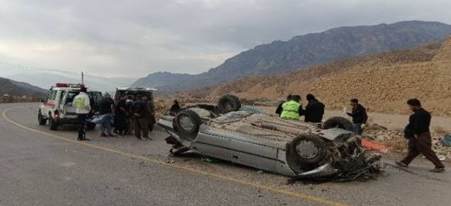گلستان ما - ۶ نفر در تصادف زنجیره‌ای مصدوم شدند